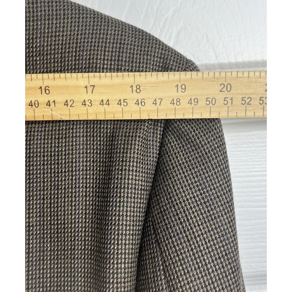 Lauren Ralph Lauren Blazer Mens 44L Brown Wool Sport Coat Jacket Tweed Classic‎